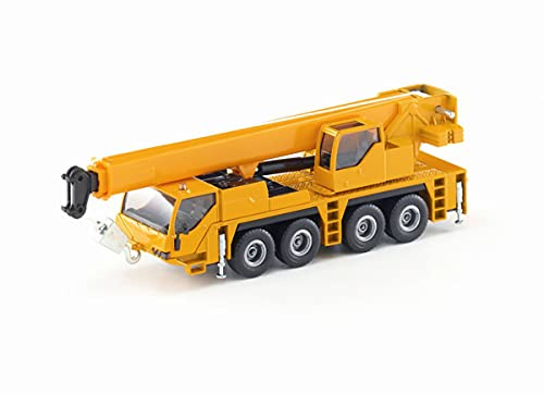 Siku 2110, Kranwagen, 1:55, Metall/Kunststoff, Gelb, Teleskopierbarer Ausleger