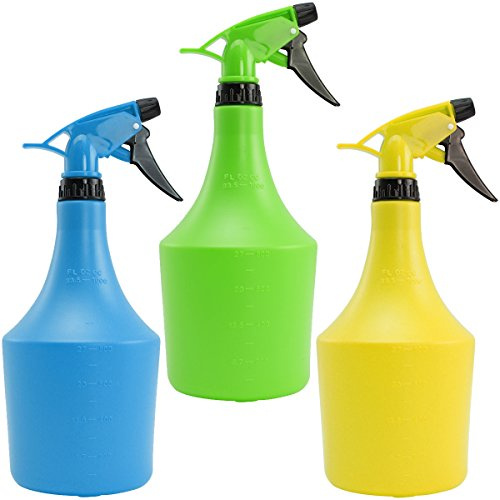 com-four® 3x Blumensprüher, Sprühflasche zur Bewässerung von Pflanzen | Wassersprühflasche zum Wasserzerstäuben und zur Schädlingsbekämpfung [Auswahl variiert]