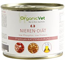 OrganicVet Katze Nassfutter Veterinary Nieren-Diät, 6er Pack (6 x 200 g)
