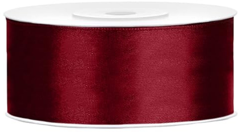 Satinband Auswahl aus 25 Farben und 6 Breiten 3mm 6mm 12mm 25mm 38mm 50mm Dekoband als Deko für Hochzeit, zum Basteln, als Geschenkverpackung