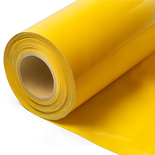 Dampfbremsfolie 100m² (2m x 50m), Luftdichte PE Baufolie Gelb, Reißfeste Estrichfolie für Dachausbau, Isolierung & Estrich, Feuerwiderstandsklasse F