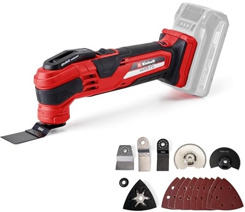Einhell Akku-Multifunktionswerkzeug VARRITO Power X-Change (Li-Ion, 18 V, 22.000 bis 40.000 min-1, Drehzahl-Elektronik, Schnellspannverschluss, magnetische Werkzeugaufnahme, ohne Akku und Ladegerät)