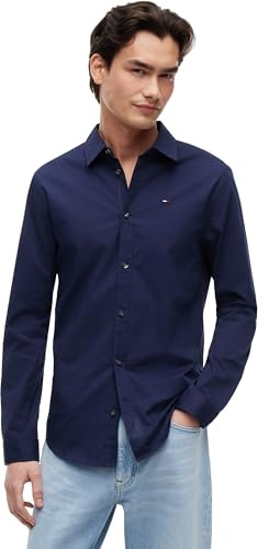 Tommy Jeans Herren Hemd Original Stretch Shirt Slim Fit