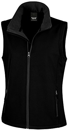 Ergebnis Damen r232 F bedruckbar Softshell Bodywarmer, Damen, R232F, schwarz/schwarz, Medium/Size 12