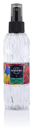 MARMARA BEAUTY Eau de Cologne Spray Amber 150ml - 80° Alkohol - erfrischendes Bodyspray für Frauen und Mädchen - Duftwasser für Damen - Erfrischt kühlt - Holzig & Würzig - EDC Women-beruhigend