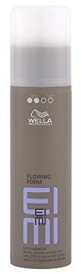 Wella EIMI Flowing Form – Glättungsbalsam gegen Frizz – Hitzeschutzspray gegen Austrocknung beim Styling – elastischer Halt mit natürlicher Sprungkraft – 1 x 100 ml