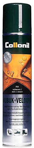 Collonil Imprägnierspray Für Rauleder Mit Farbaktivierung Nubuk + Velours 200 ml (Schwarz) (200 ml, Schwarz)
