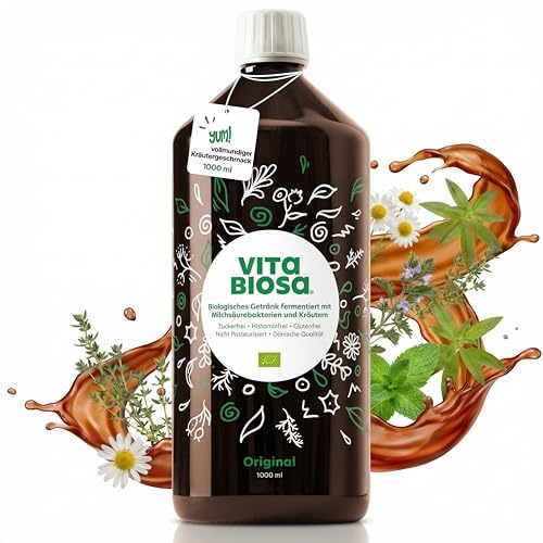 Vita Biosa Kräuter Öko, Die frische und saure Variante, 1 L