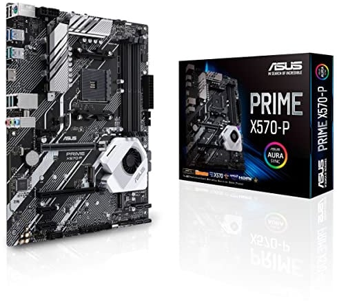 ASUS PRIME X570-P Mainboard Sockel AM4 ATX AMD X570 PCIe 4.0 DDR4 USB 3.2 Gen 2 Gigabit LAN Aura Sync
