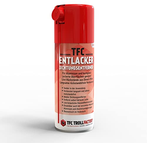 TFC Abbeizer Spray I 400 ml - Entlacker & Dichtungsentferner I Kraftvolle Entfernung von Lack, Klebstoff, Öl und Bitumen I geeignet für Metall, Holz, Keramik und Glas, PE & PP