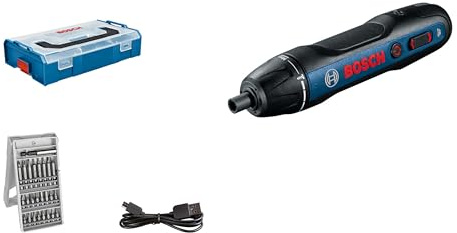 Bosch Professional Akkuschrauber Bosch GO (inkl. 25-tlg. Bit-Set, USB-Ladekabel, Ohne Ladekabeladapter, L-BOXX Mini) - Amazon Exclusive