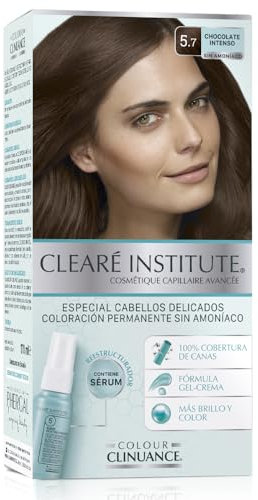 Colour Clinuance | Haarfärbemittel für Empfindliches Haar | Dauerhafte Färbung ohne Ammoniak Mehr Glanz | Intensive Farbe | 100% ige Deckung | 5.7 Intensive Schokolade | Dermatologisch getestet