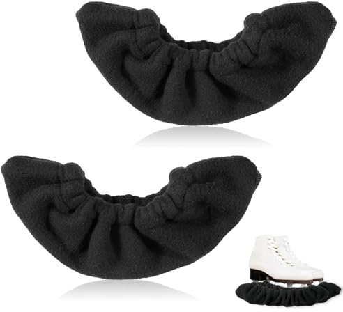 Tweruna 1 Paar Kufenschoner Schlittschuhe Schwarze, Eisschlittschuh-Schützer, Eisschlittschuh-Klingenabdeckungen für Herren und Damen, Klingenschützer für Hockey und Eiskunstlaufschlittschuhe