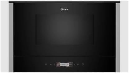NEFF NR4WR21N1, N70, Einbau-Mikrowelle, Integrierbare Mikrowelle ohne Grill 40 x 60cm, Full Touch TFT-Display, Automatikprogramme, Easy Clean, LED-Innenbeleuchtung, Edelstahl