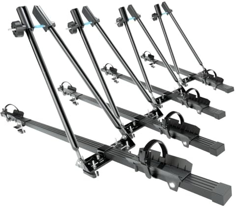 Mossa 4X Dachfahrradträger, Dachfahrradhalter mit Stahlbalken - BR9546