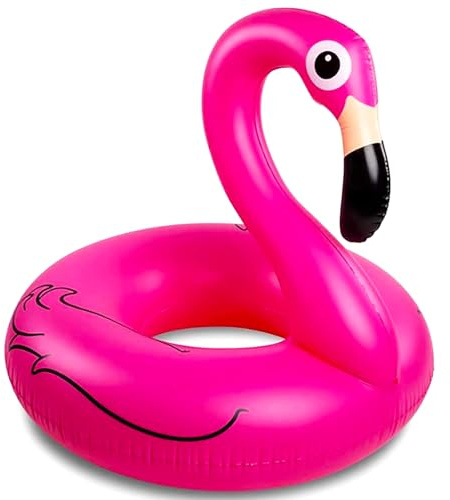 Flamingo Schwimmring Aufblasbarer, Schwimmring Luftmatratzen Flamingo Pool uftmatratze für Pool, Strand & See – Spaß für Erwachsene – Perfekt für Sommer, Party & Urlaub -114cm, Rosa (Rosa, Flamingo)
