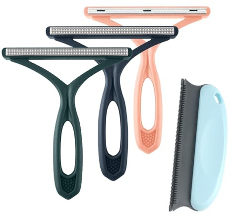 DINGFENG Wiederverwendbarer Magische Pfoten Fusselbürste, fusselentferner Kleidung 4 Stück, Lint Remover, pet Hair Remover, Tierhaarentferner zum Weben von Mänteln, Teppichen, Sofa