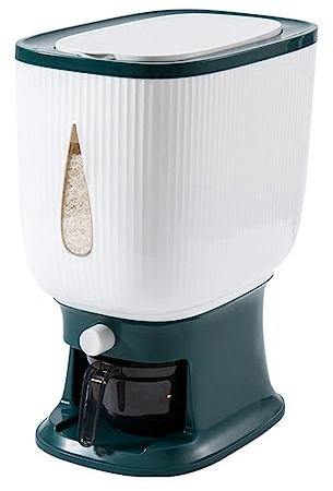 Juwacoo 10 Kg Müslispender, Reisdispenser Cornflakes, Waschpulver Box, Cereal Dispenser