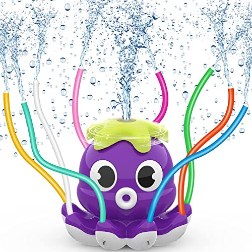 Tosekry Wasserspielzeug Outdoor Spielzeug ab 3 4 5 6 7 8 Jahre Junge und Mädchen, Sprinkler Spiele für Kinder Gartenspielzeug Garten Draußen Wasserspiel Garten