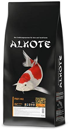 AL-KO-TE, 3-Jahreszeitenfutter für Kois, Frühjahr bis Herbst, Schwimmende Pellets, 6 mm, Hauptfutter Profi Mix, 13,5 kg