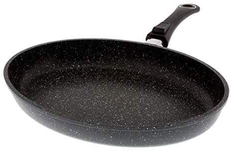 Pradel Excellence 52805M Fischpfanne, Steinoptik, aus Aluminiumguss, mit abnehmbarem Griff