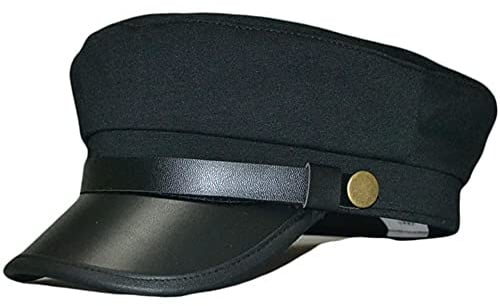 Unisex Chauffeur Hut, Retro Fiddler Cap Newsboy Hut Schwarz | Chauffeur Hut, Retro Newsboy Cap,Vielseitiger Kostümhut, klassische retro Kopfbedeckung für Halloween, Cosplay