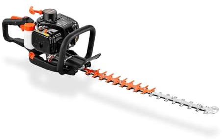 Fuxtec Benzin-Heckenschere FX-MH123ECO, Heckenschneider mit langlebigen Profi-Klingen aus gehärtetem Stahl, 560 mm Schnittlänge, Fliehkraftkupplung, ergonomischer Griff, starker 2-Takt-Motor