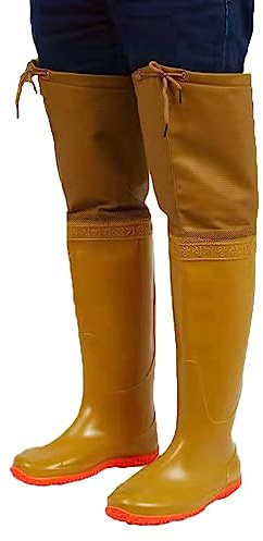 Watstiefel Landwirtschaftliche wasserdichte Watstiefel aus PVC, bequeme, rutschfeste und verschleißfeste Watstiefel mit Rindsrippensohle for Herren und Damen (Color : A3, Size : 43)