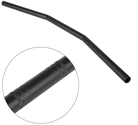 Motorradlenker Eisen 7 / 8Inch 22MM Drag Bar Lenker Schwarz Silber(schwarz)
