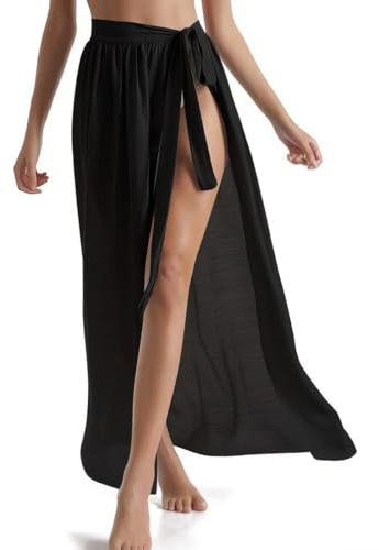 Strand Tuch Damen Sarong Pareo,Sommer Bikini Must Strandkleid Rock Wickelrock Kleid,Urlaub Sarong Wickeltuch Lang,überwurf Strandrock mit Badeanzug für Summer