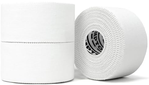 Hampton Adams (3er Pack) Weißes Sportband für Sportler SEHR starker EINFACHER Riss KEIN klebriger Rückstand BEST TAPE für Sportler und medizinische Trainer.