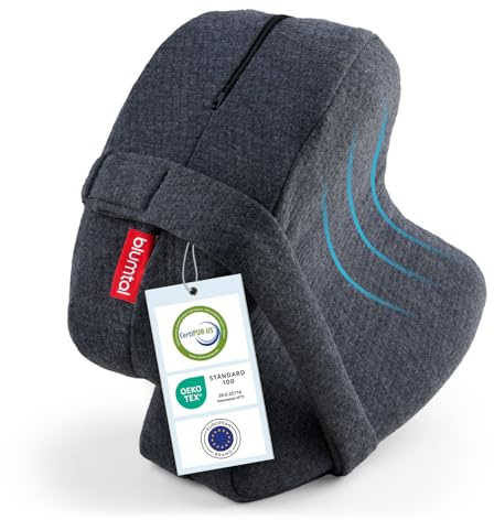 Blumtal Kniekissen für Seitenschläfer aus Memory Foam - Oeko-TEX zertifiziertes Beinkissen für Seitenschläfer - orthopädisches Ischias Kissen - Kniekissen zum Schlafen - Hüftkissen