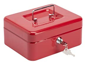 Burg Wachter CB02R Geldkassette 5020, Rot, 20,3 cm