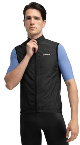SIROKO - Winddichte Fahrradweste V1 Blaast - XL - Schwarz