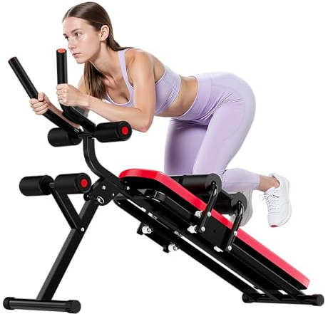 Bauchtrainer Bauchmuskeltrainer für Zuhause Multifunktionale Trainingsgerät für Ganzkörpertraining Abdominal Ab Machine mit LCD-Monitor Bauchmuskeltrainer Bauchmuskeltraining bis 150kg
