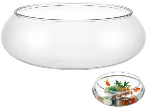 Veemoon Transparentes Kunststoff Aquarium 2800 ml 24.20 X 24.20 X 10.00 cm | Transparentes Design, Kunststoff Material, 2800 ml Kapazität, Für Büro Und Zuhause