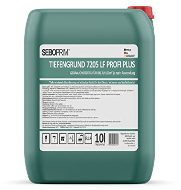 SEBOPRIM 10l Qualitäts Tiefengrund 7205 LF Gebrauchsfertig - Tiefgrund Verarbeitungsfertig Lösemittelfrei