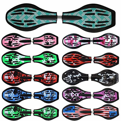FunTomia Waveboard Original ABEC9 Kugellager inkl. Tasche - Bis 120kg - (Verschiedene Farbdesigns)