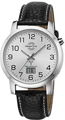 Master Time Funk Quarz Herren Uhr Analog-Digital mit Leder Armband MTGA-10294-12L