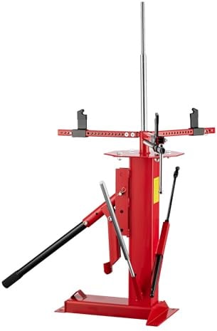 Wiltec Universelles Reifenmontiergerät 4" bis 21" (101,6-533,4 mm), für Achsen Ø 12-25 mm, Reifenmontagegerät aus Stahl zur manuellen Montage und Demontage