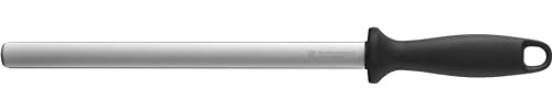 ZWILLING Wetzstahl mit Diamant-Beschichtung, Oval, Länge: 26 cm, Made in Germany, Schwarz