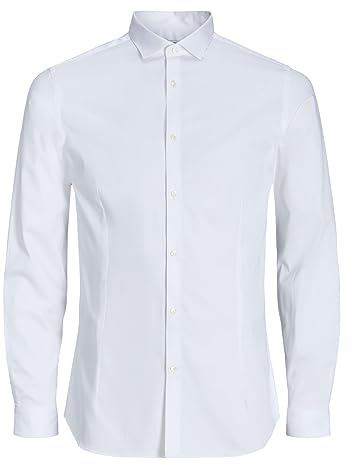 JACK & JONES Businesshemd Herren,Weiß (White),XXL