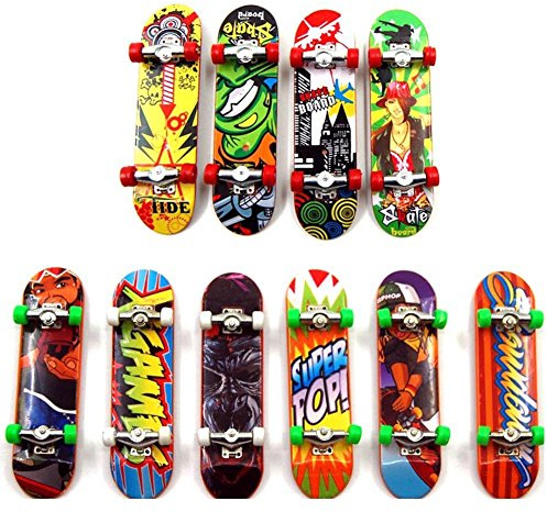 Sipobuy Baby Kinder Mini Skateboard Spielzeug Fingerboard Jungen Kinder Geschenke 4pcs