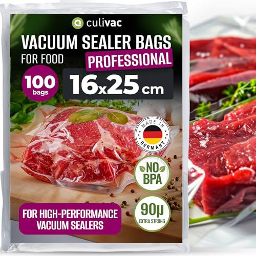 culivac Vakuumierbeutel Professional – 100x 16 x 25 cm, 90µm reißfest