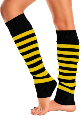 Mysocks Stulpen Damen beinwärmer Frauen Mädchen Winter 80er Stulpen Beinstulpen Beinwärmer Kniestrümpfe Leg Warmers Strümpfe in Einheitsgröße