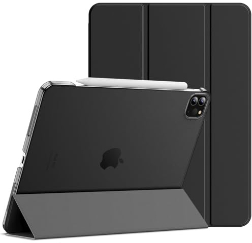 JETech Hülle NUR für iPad Pro 11 Zoll, Modell 2022/2021/2020/2018, Unterstützung Pencil Aufladung, Intelligent Abdeckung Schlafen/Wachen (Schwarz)