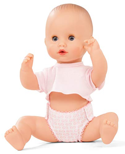Götz 2153144 Sleepy Aquini to Dress – Mädchen Puppe – 33 cm große Badepuppe mit blauen Schlafaugen, ohne Haare in 3 teiligem Set – Babypuppe ab 18 Monaten