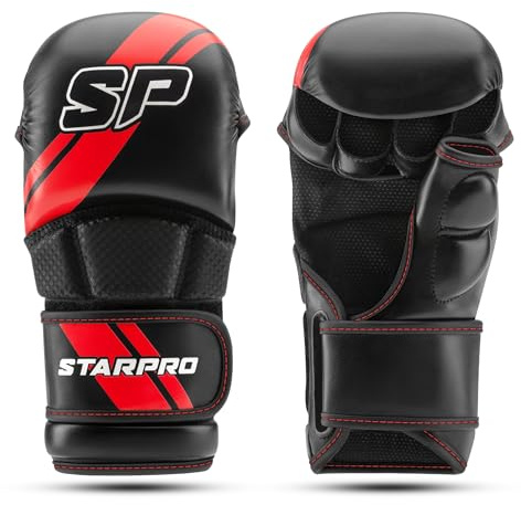 Starpro Sparring gepolstert Handschuhe - Für Sparring und Grappling im Kampftraining Muay Thai Marital Arts MMA Kickboxen und Fitnessübungen