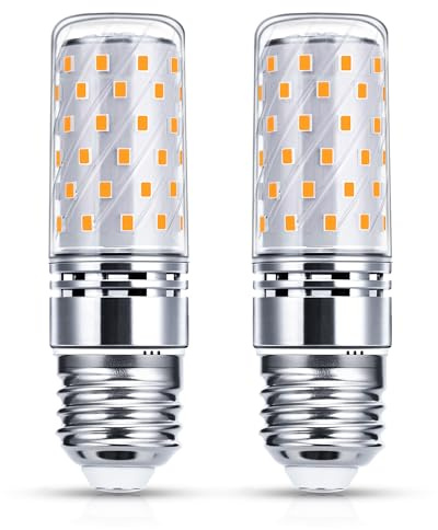 Flaspar 12W E27 LED Warmweiß Mais Birne Lampen 3000K 1450LM Ersetzt Glühbirnen 150W, Edison Schraube Maiskolben Energiesparlampe, CRI 85, nicht Dimmbar, 2er Set