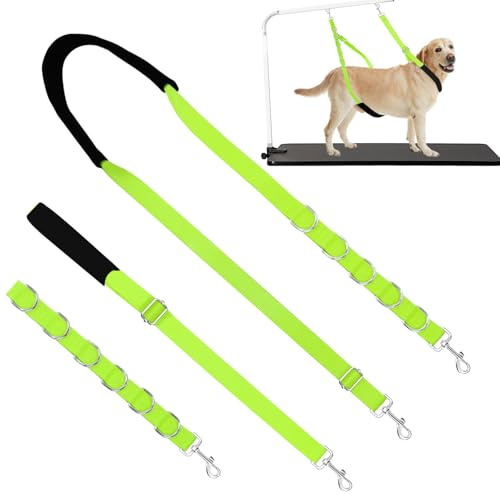 ASOCEA Hundepflege Bauchgurt Band Verstellbare Grooming Restraint Schlaufe Hundepflege Verlängerung Halter für Halskrause Fellpflege Tischarm-Zubehör für Kleine und Mittelgroße Hunde